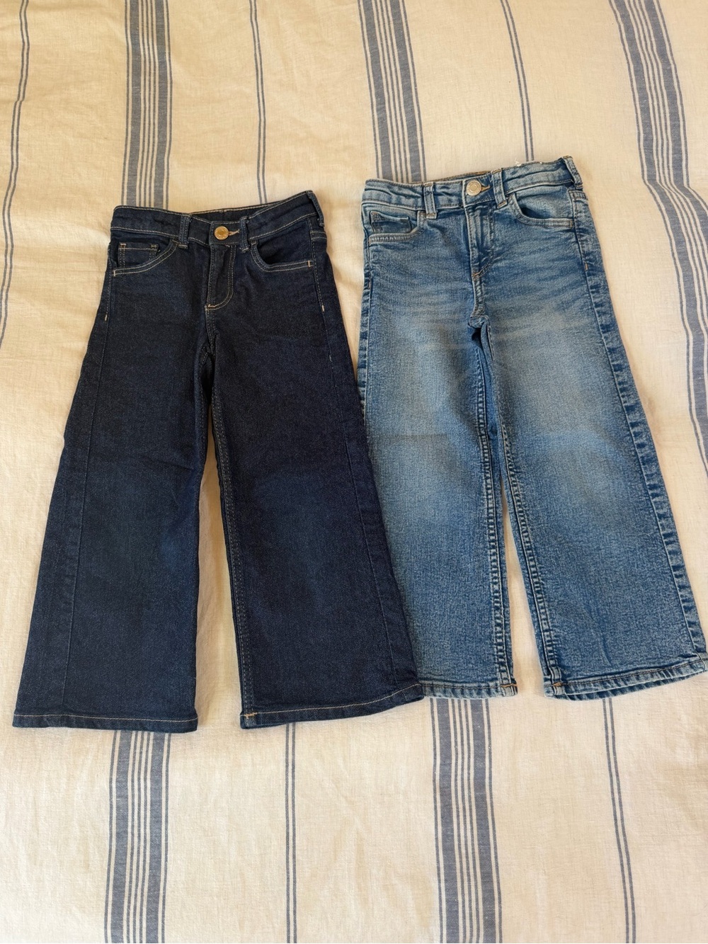 H&M Bundle of (2) Toddler Wide Leg Denim Jeans 4T